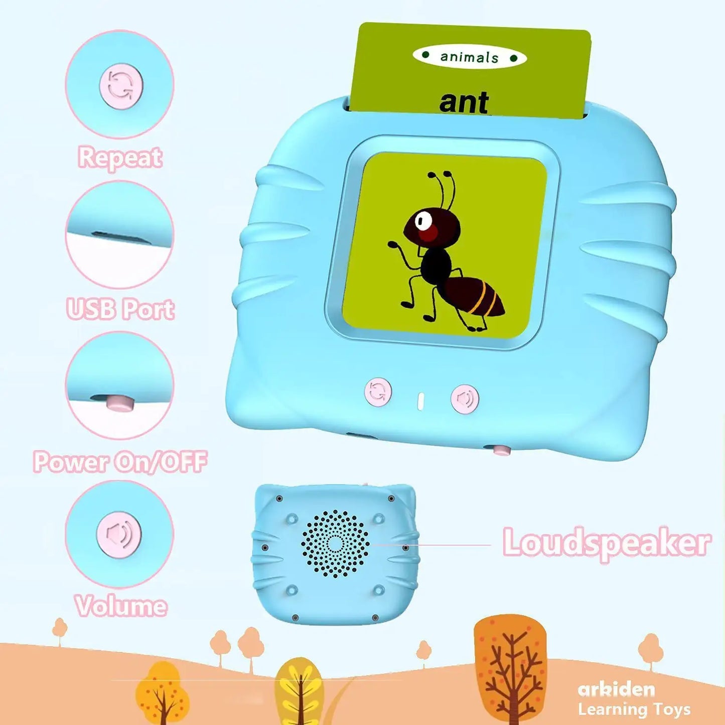 Children's Enlightening Early LearningEducation Smart Pure English Card