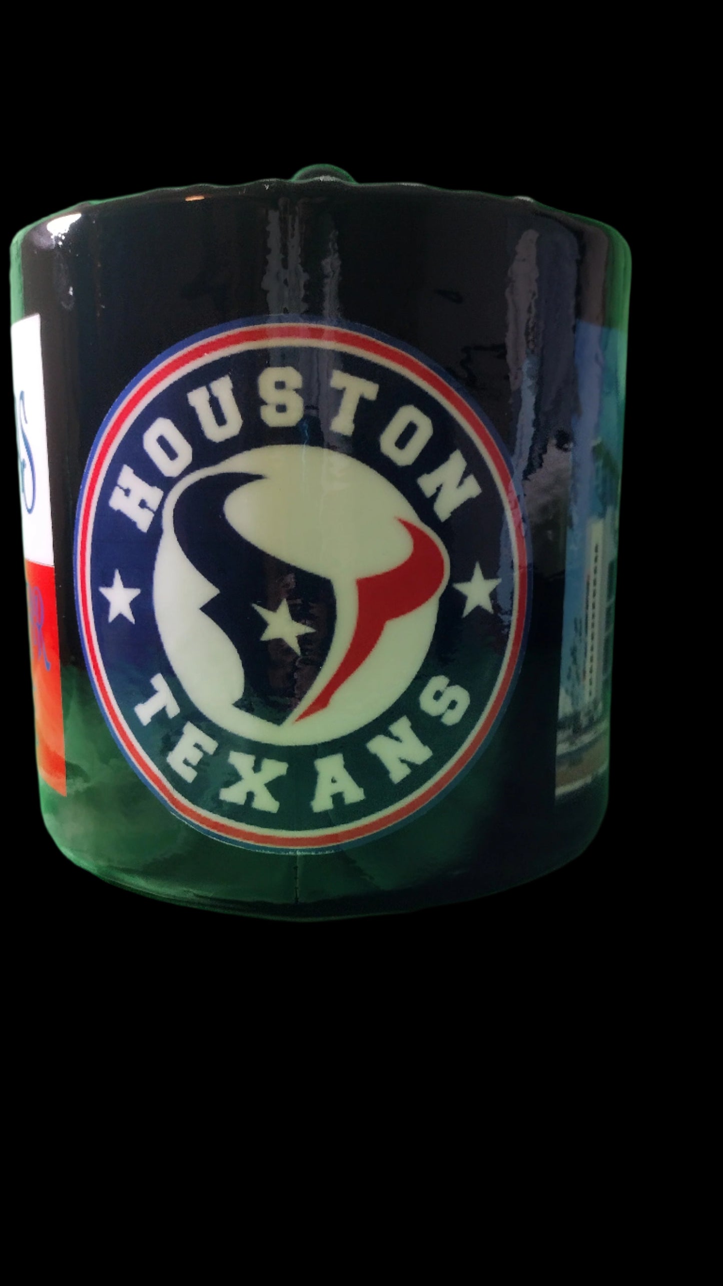 Personalized Houston Texans Ice Bucket Team Map Logo State Slogan Sports Stadium High Gloss