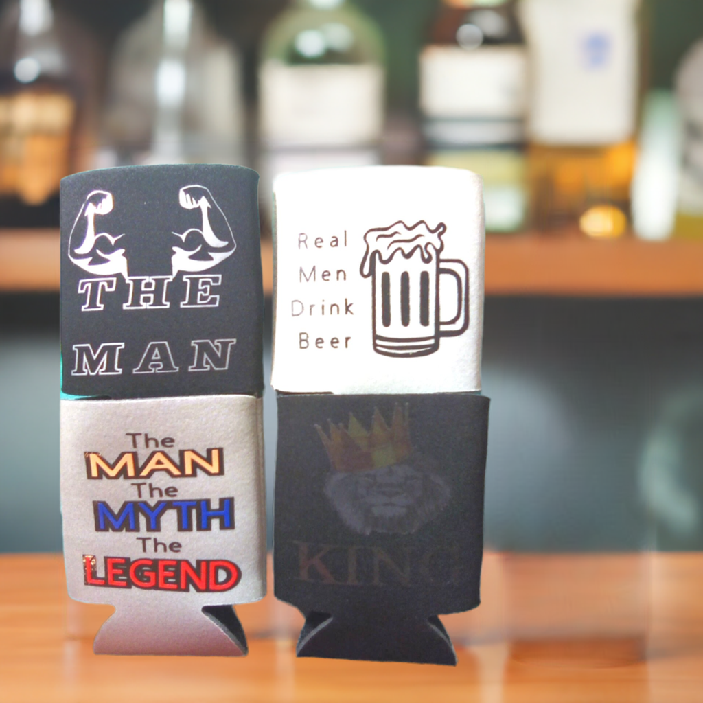 4pk Men Foam Can Cooler