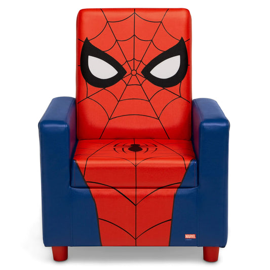 Delta Children High Back Upholstered Wooden framed Spider-Man Chair