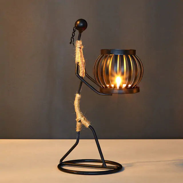 Nordic-Inspired Lantern Shape Candlestick for Any Occasion