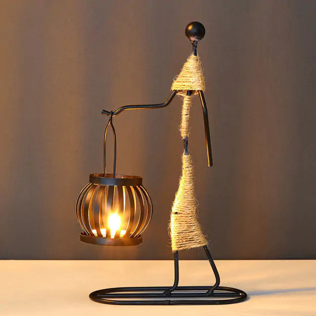 Nordic-Inspired Lantern Shape Candlestick for Any Occasion