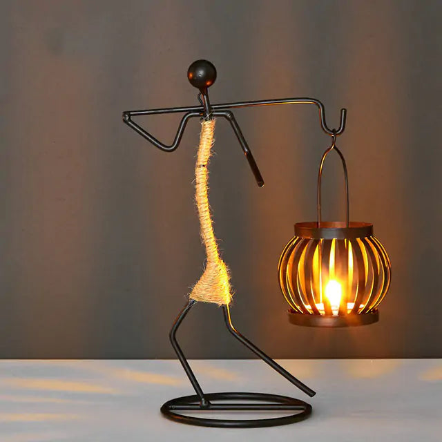 Nordic-Inspired Lantern Shape Candlestick for Any Occasion