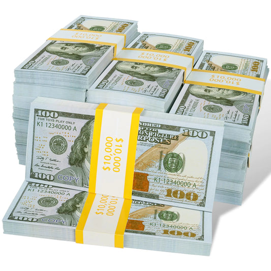 500Pcs $100.00 Prop Play Money Learning Education Toys for Kids