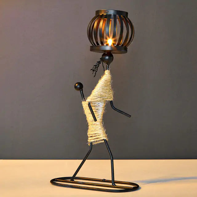 Nordic-Inspired Lantern Shape Candlestick for Any Occasion