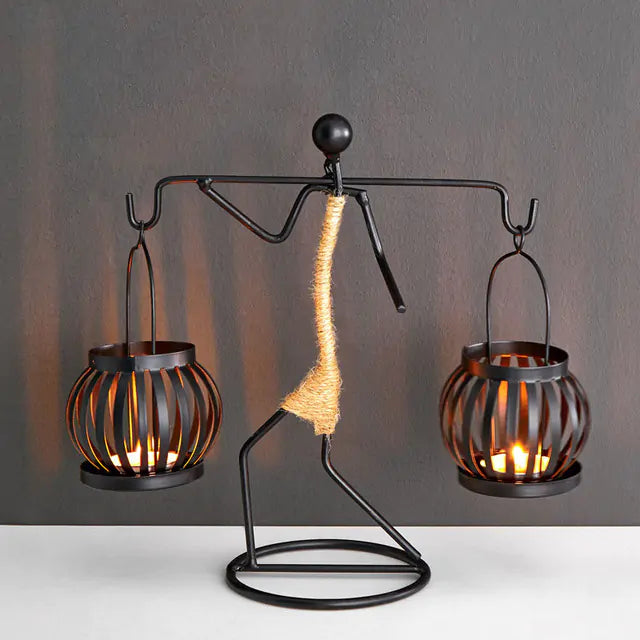 Nordic-Inspired Lantern Shape Candlestick for Any Occasion