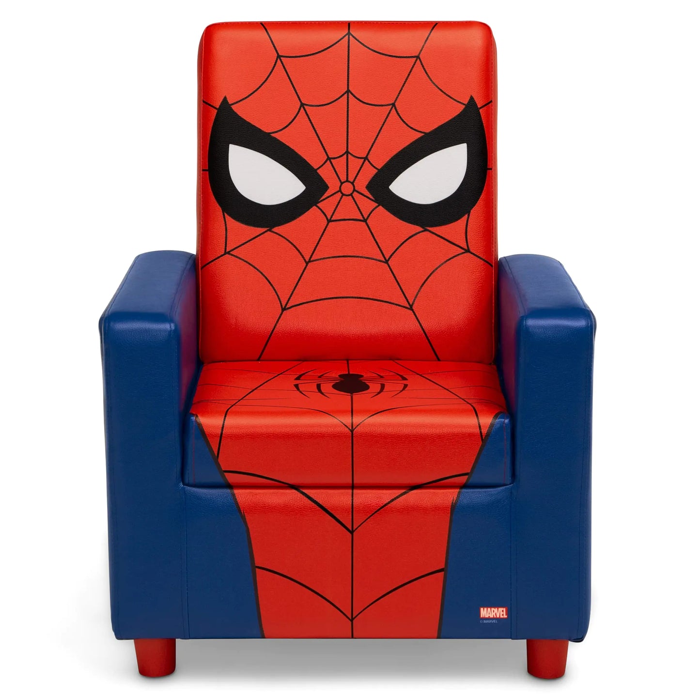 Delta Children High Back Upholstered Wooden framed Spider-Man Chair