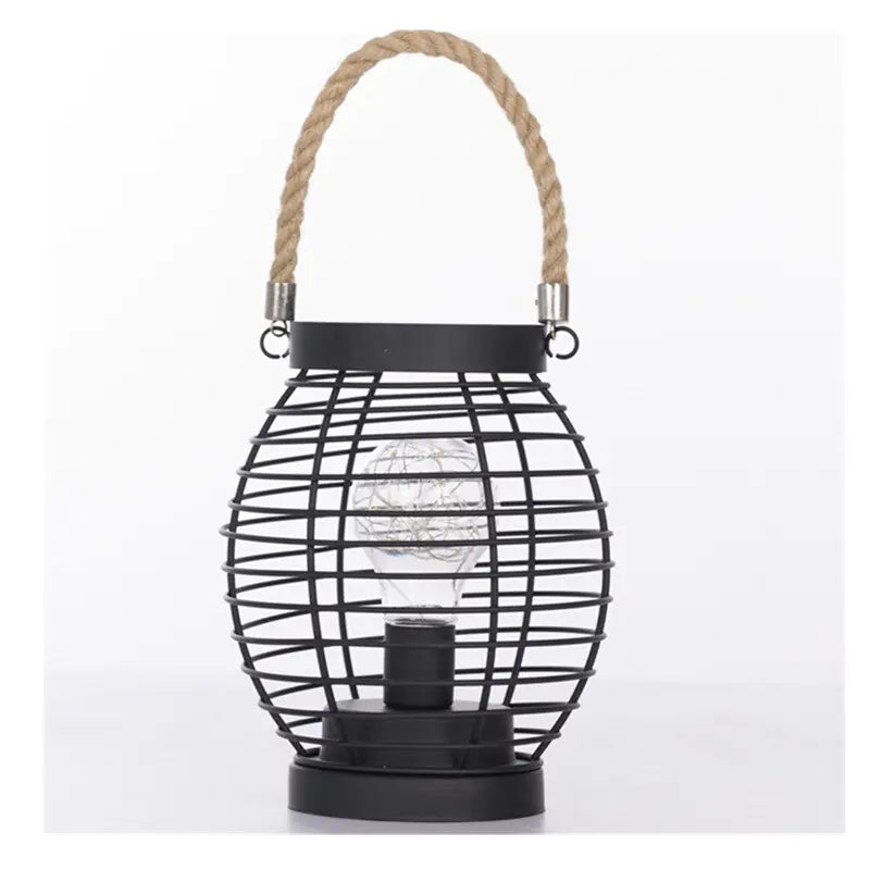 Fashion LED Iron "Night Light" Lantern Table Lamp