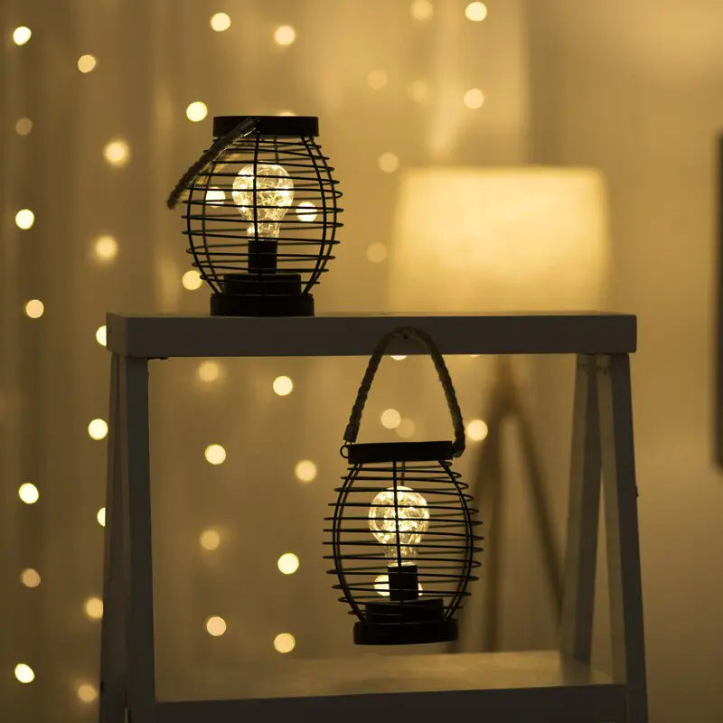 Fashion LED Iron "Night Light" Lantern Table Lamp